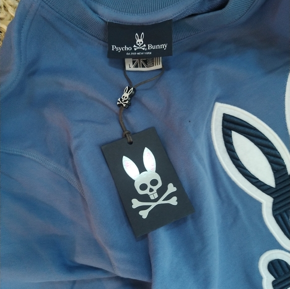 New 100% Cotton Psycho Bunny Bal Harbor Crewneck Sweatshirt + Bonuses - Picture 3 of 5